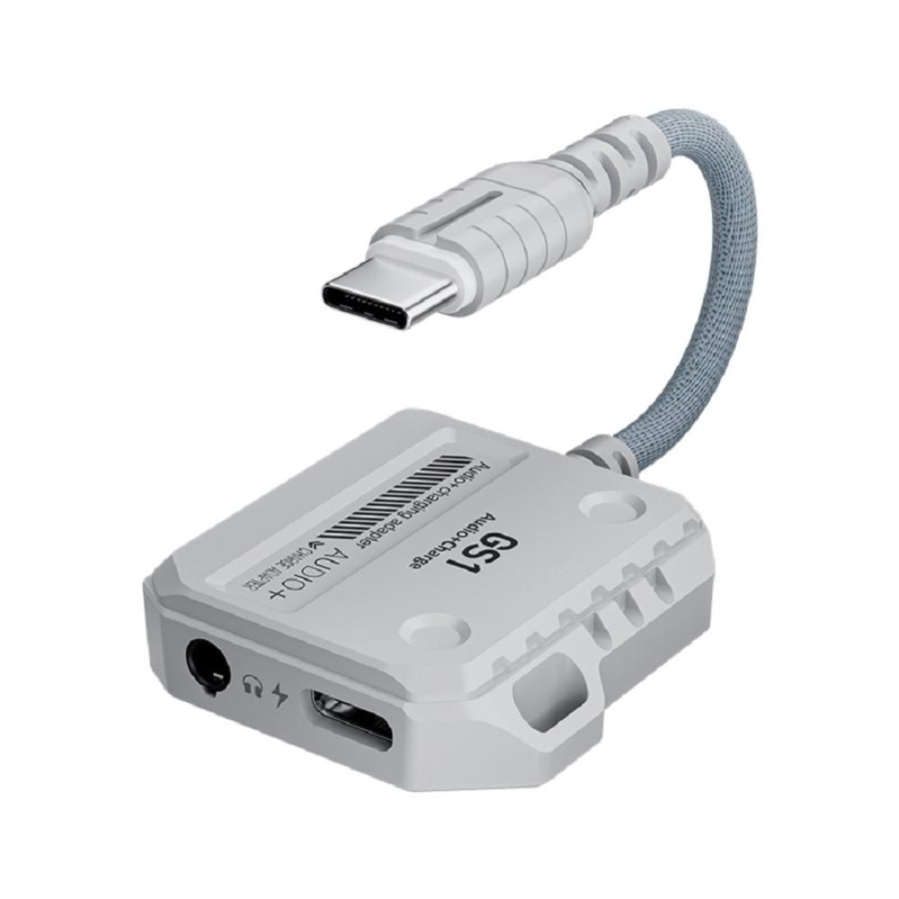 Type-C Interface 2 in 1 USB C Adapter 3.5MM Audio Adapter  Digital Accessories