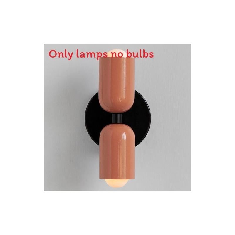 Retro Iron Wall Light With Dual Heads For Home Interior And Bedroom Use