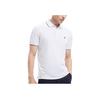 FILA Solid Color Cool Breathable Knitted Polo Shirt Men Tops White F51M421103A-WT