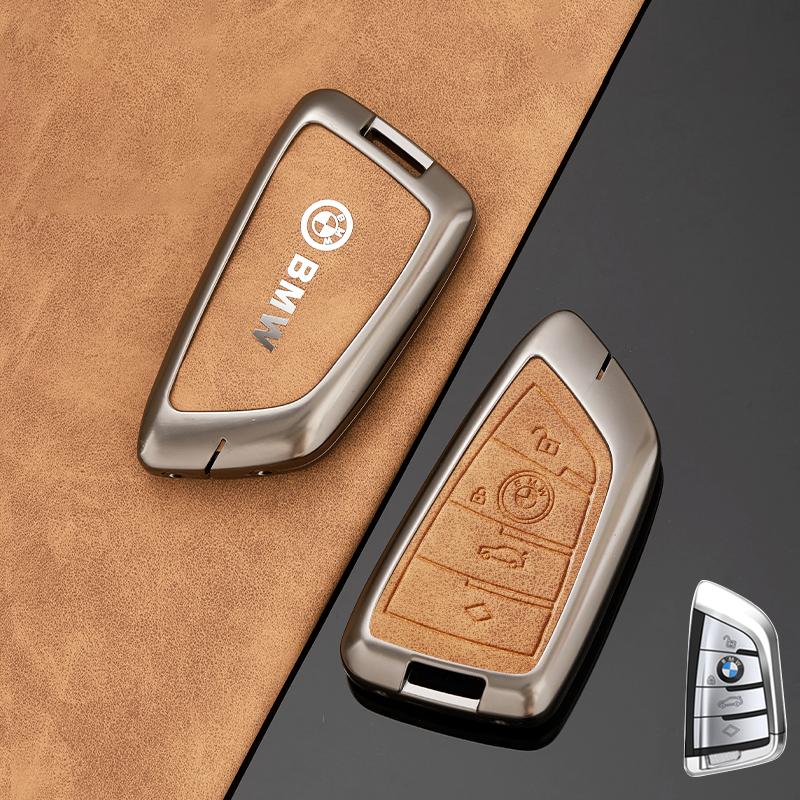 

Hot 2025 Zinc Alloy Car Key Case Cover Holder Shell For BMW X1 X3 X5 X6 X7 1 3 5 6 7 Series G20 G30 G11 F15 F16 G01 G02 F48 Acce