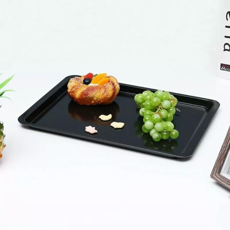 Rectangle Baking Pan Cookie Biscuit Pastry Stainless Steel Baking Oven Tray with Non-Stick Coating for Home and Professional Use