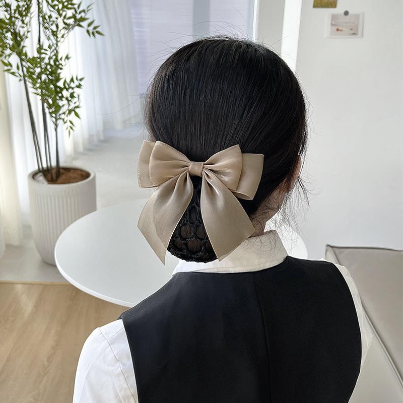 Nurse Head Flower Female Mesh Pocket Professional Hairnet Stewardess Hair Mesh Cover Bank Hotel Restaurant Waiter Headgear Hair Accessories
