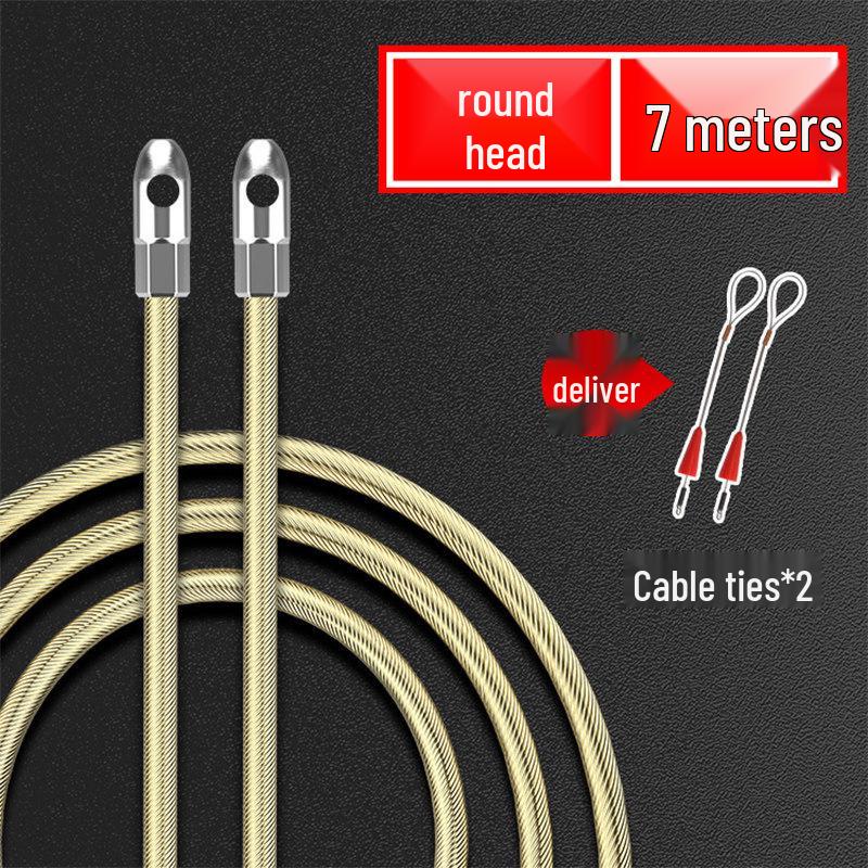 Universal Steel Wire Pipe Threading Tool - Manual Spring Head Electrician Puller