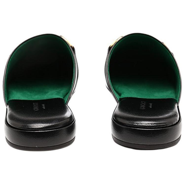 Gucci Closed Toe Slippers Women's Black 601597 D3V00 1000