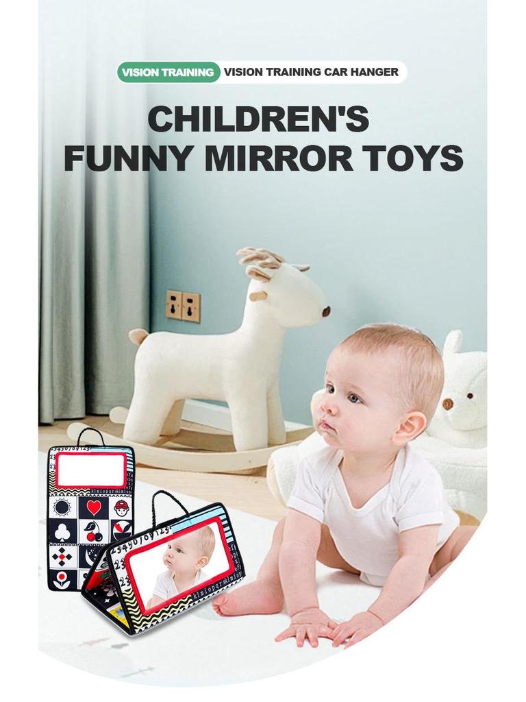 Zusammenklappbares Lachspiegel-Handy-Spielzeug für Babys und Kleinkinder