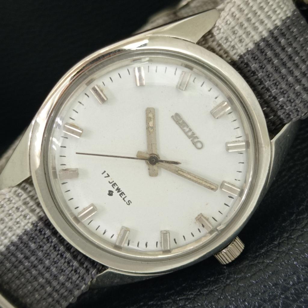 ВИНТАЖНЫЕ МЕХАНИЧЕСКИЕ ЧАСЫ SEIKO JAPAN 66A МУЖСКИЕ БЕЛЫЙ ЦВЕТ ЦИФЕРБЛАТ a706423-1