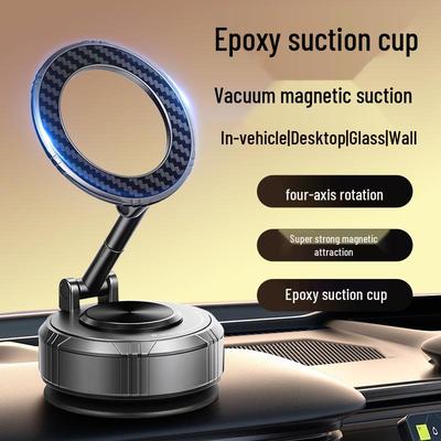 Universal Magnetic Car Phone Holder with Suction Cup for Dashboards