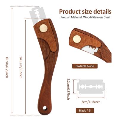 Brot-Scoring-Messer mit Edelstahlklingen Teigmesser Teig-Scoring-Messer Brotmesser für Sauerteigbrot Backwerkzeug