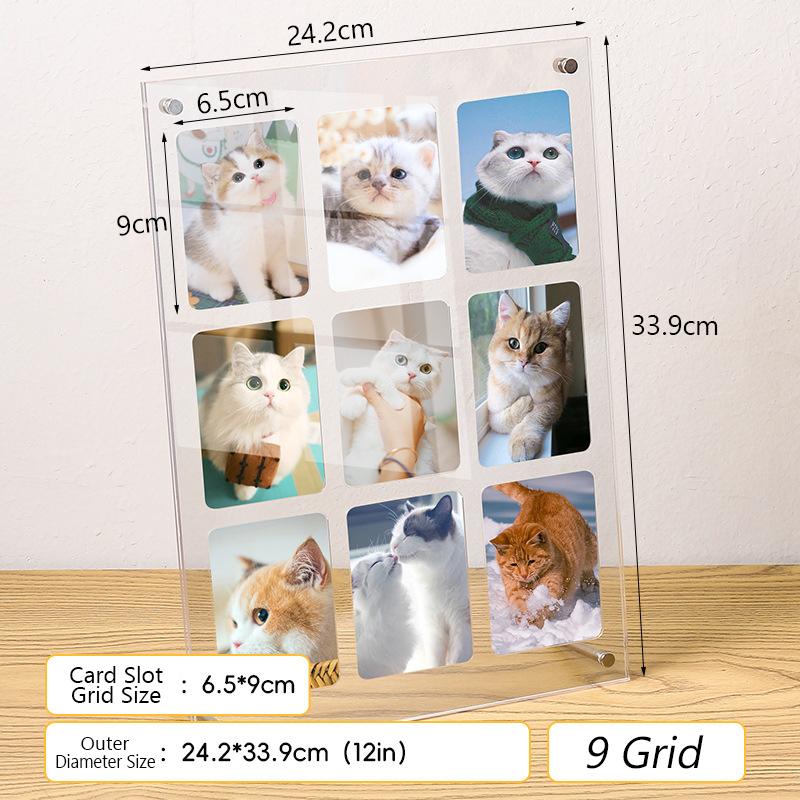 Ins Cd Bilderständer Rahmen Posterhalter Transparenter Acryl-Fotorahmen Idol Postkarten Schutzhülle Album Heim Zimmer Dekor