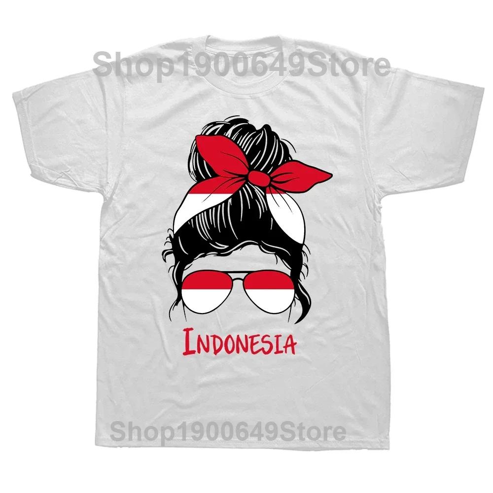New Funny Indonesia Graphic Print Tops Unisex Casual Oversized Tshirt Hip Hop Fashion Short Sleeve Crewneck Indonesian T Shirts