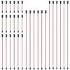 30pcs JR/Futaba 3-Pin Servo Extension Cable Set 10/15/30/50/60cm, 22AWG 60-Core Wires for RC Drones, Cars, Airplanes and Helicopters