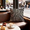 Zebra Texture Cushion Cover Set of  Decorative Short Plush Pillow Covers for Sofa Soft  Cushion Case x cm