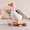 Wood Duck Toy Handmade DIY Desktop Decorations Exquisite Wear-resistant Portable Children Plaything Cute Animal Toys for Outdoor