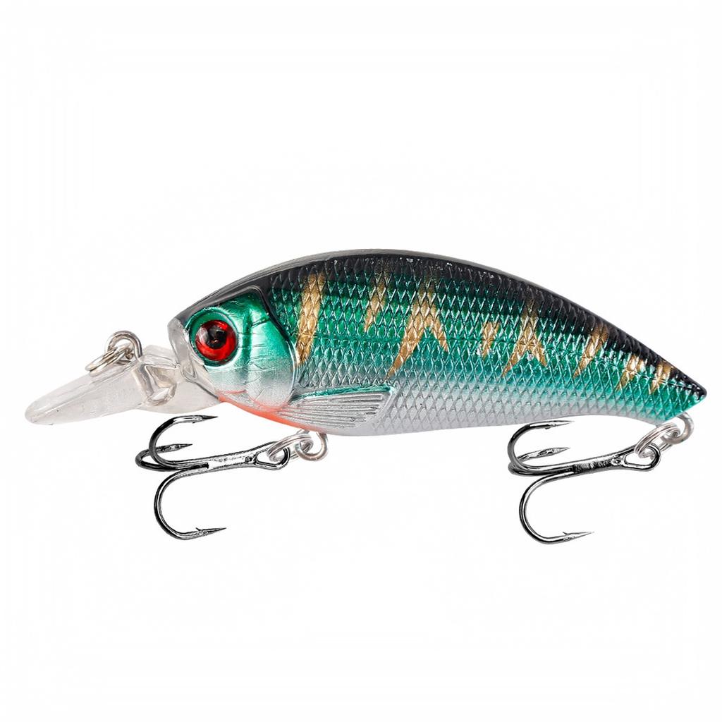 Hard Plastic Crankbait, 4 Color Artificial for Fishing, Fishing Tackle