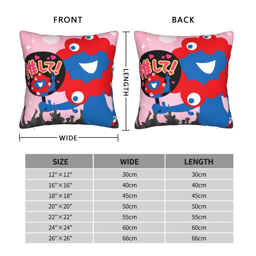 Kawaii Pillow Case M-MyakuED M-MyakuS Funny Pillow Cover Graphic Pillowcases For Couch Sofa Bedroom