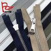 No. 5 Metal Open-End Self-Locking Zipper for Clothing, Leather Goods, Bags, and Jackets.