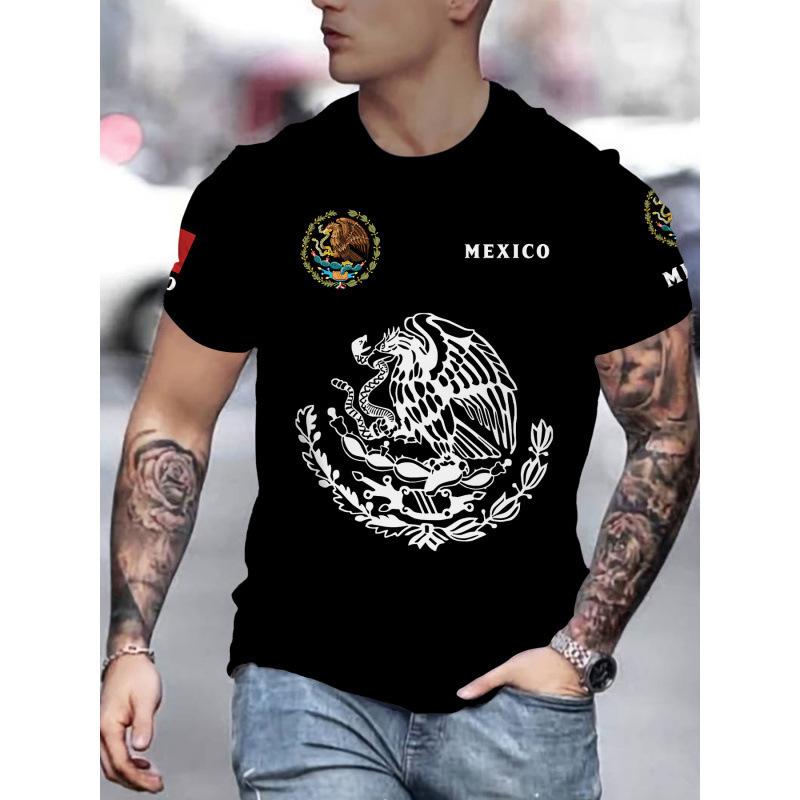 Venezuela Flag Print Short Sleeve T-Shirt, Stylish Casual Tee