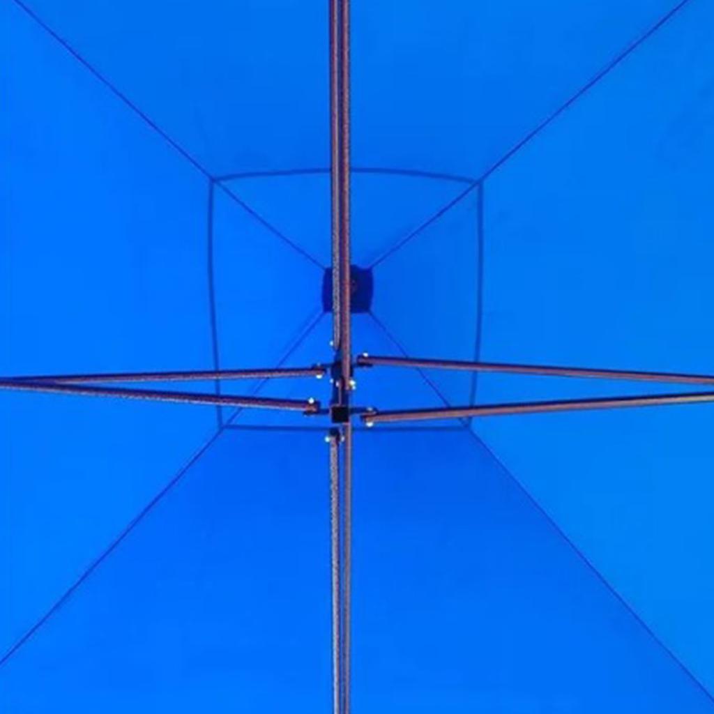 Canopy Top Oxford Cloth Square Foldable UV Proof Rainproof Canopy Top Cover Blue 2.9x2.9 Meters