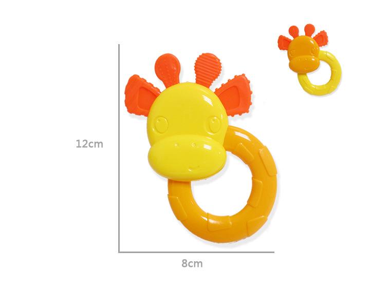 Eco-Friendly Baby Teether & Hand Rattle Toy for 0-12 Months