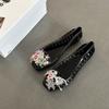 Versatile casual retro breathable single shoes women's summer fashion cartoon hollow comfortable cool crystal shoes decorative single shoes