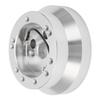 5 6 Hole Steering Wheel Short Hub Adapter Aluminum Replacement for JEEP Wrangler 1976?1995 Silver