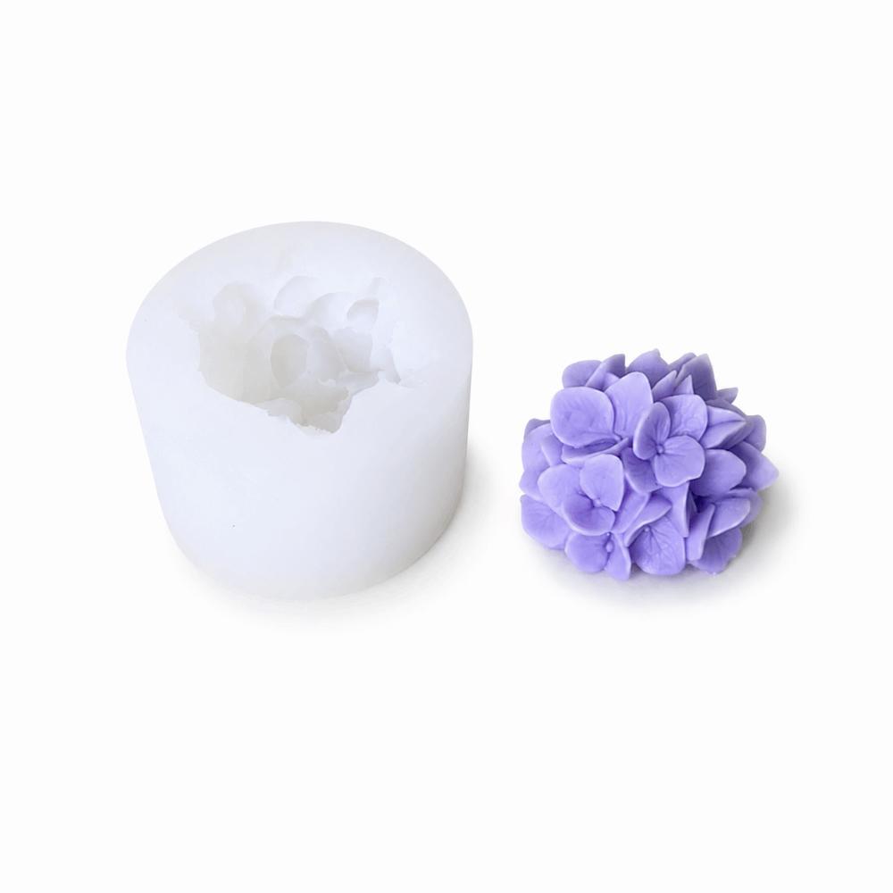 DIY Hydrangea Flower Mold Silicone Resin Mold Crafts Versatile Soap Mold Aromatherapy Candle Craft hydrangea