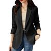 ZANZEA Capispalla blazer cardigan a maniche lunghe con colletto rovesciato casual da donna