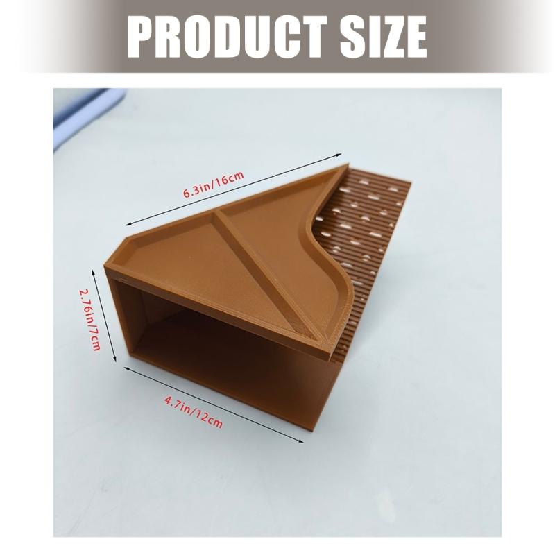 Hermits Crabs Cave Habitat with Climbing Tunnel Double Feeding Area Nontoxic Breathable Easyly Clean for Aquariums