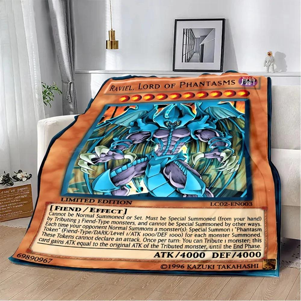 Anime YU GI OH Card Printed Blanket Picnic Blankets Warm Blanket Soft and Comfortable Blanket Home Travel Birthday Gift
