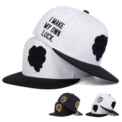 Unisex Four Leaf Clover Embroidery Hip-hop Hats Spring And Autumn Outdoor Adjustable Sports Casual Baseball Caps Sunscreen Hat