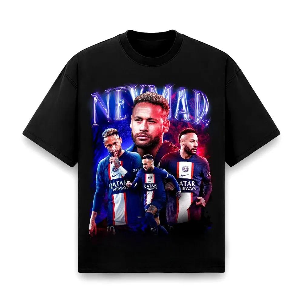 Neymar Classic 2025 Season Printed T-shirt Oversized Y2k T-shirt Blouse Casual Cotton Short-sleeved Sports Women's Short Sleeves