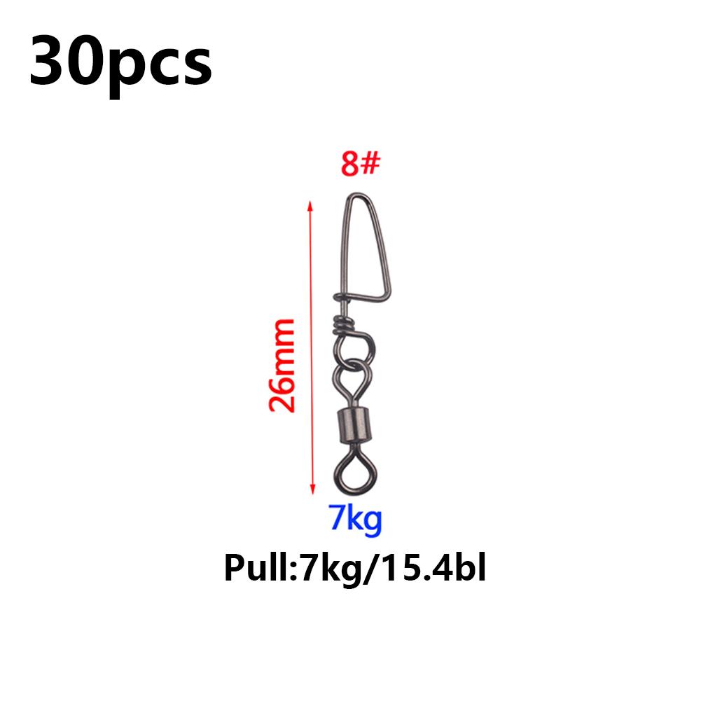 Fishing Swivels Ball Bearing 30 Pack Snap Coastlock