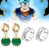 Collezione di Gioielli di Dragon Ball Super Goku Black Con Orecchini e Anello Per Appassionati di Anime