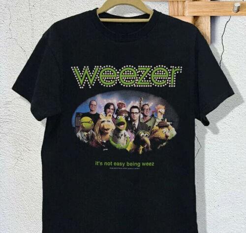 Weezer Muppets Collaboration 2002 Heavy Black Cotton T-shirt Size S to 5XL L