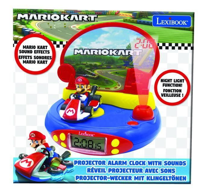 Nintendo Projektionswecker mit Mario Kart in 3D und Geräuschen aus dem Videospiel