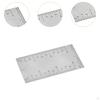 Square Edge Ruler, Pocket Rule,Multifunctional Measuring Tool,Woodworker Ruler for Carpenter,Corner