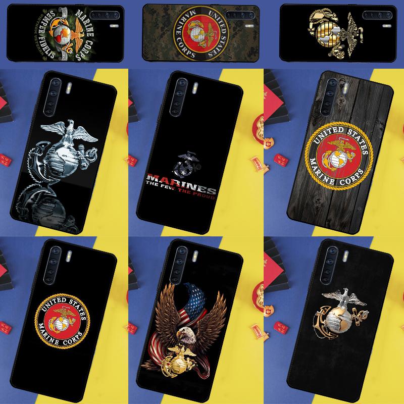USMC Marine Corps For Oppo A40 A60 A80 A74 A94 A54 A18 A38 A58 A78 A98 A16 A76 A96 A15 A57S A17 A77 Phone Case