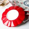 8/10 Inch Flower-shaped Serving Plate Cherry Blossom Dinner Dishes Ceramic Dessert Plate Microwave Safe Dinnerware