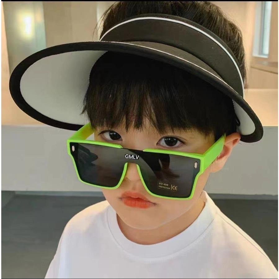Vintage Square Kids Sunglasses Children Boys Girls Fashion Oversized Sun Glasses Luxury Brand Design UV400 Shades Eyeglasses