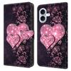 For iPhone 17 Case 3D Pattern PU Leather Wallet Phone Cover with Stand