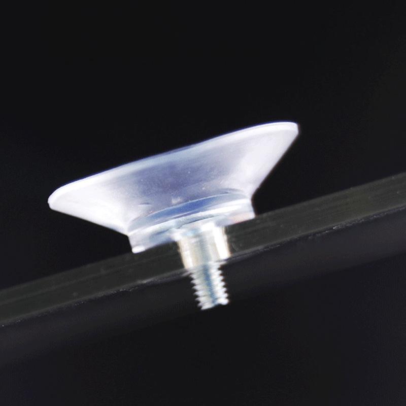 10pcs Round Casement Suckers Plastic With Screws White Nut Vacuum Holder Suction Pads