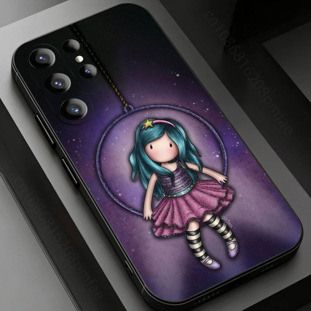 Cute S-Santoro G-Gorjuss Phone Case for Samsung Galaxy S20,23 Ultra S24,22 Plus S25,26,21FE TPU Cover