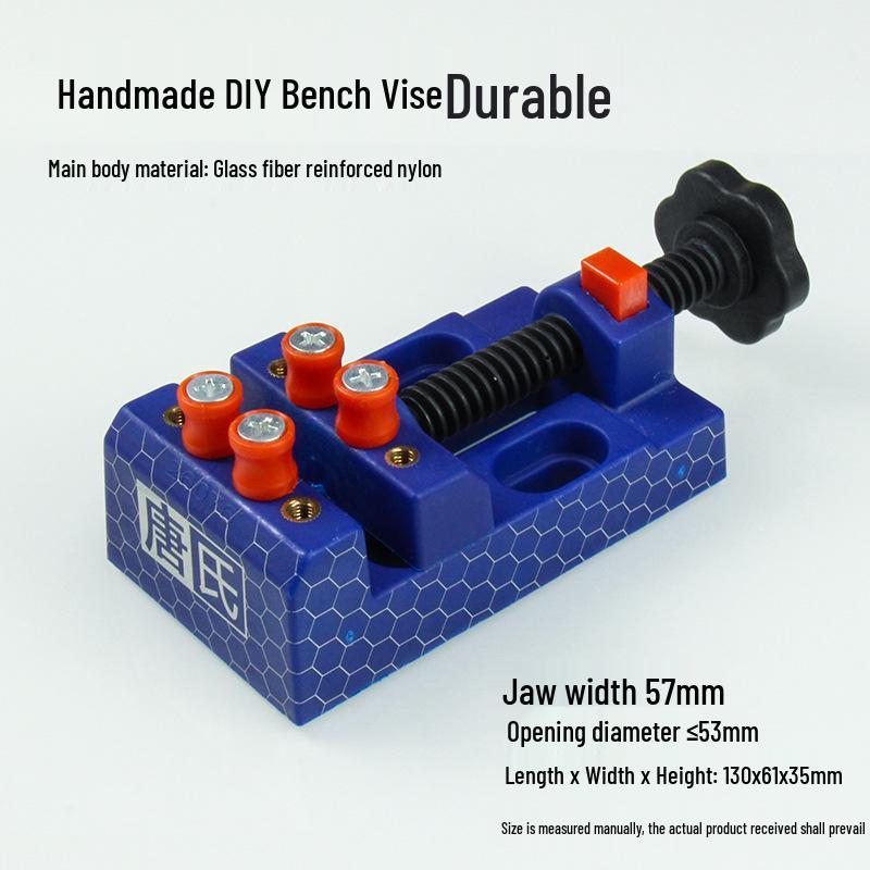 Wenwan Mini Flat Nose Bench Vise - Small Table Clamp for Woodworking & Engraving