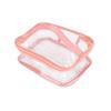 Clear Toiletry Bag Travel Cosmetic Makeup Bag PVC Storage Bag Portable Transparent Pouch for Traveling Vacation Bathroom