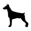 Plaque Murale Métallique Doberman Pinscher Silhouette De Chien Décoration Murale Élégante, Hanging Wall Art, Et Décor Métallique