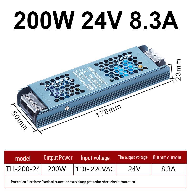 Mingwei Linear Transformer 220V To 24V Power Supply for 12V LED Light Strip