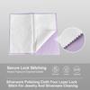 Silverwork Polishing Cloth Four Layer Lock Stitch For Jewelry And Silverware Cleaning