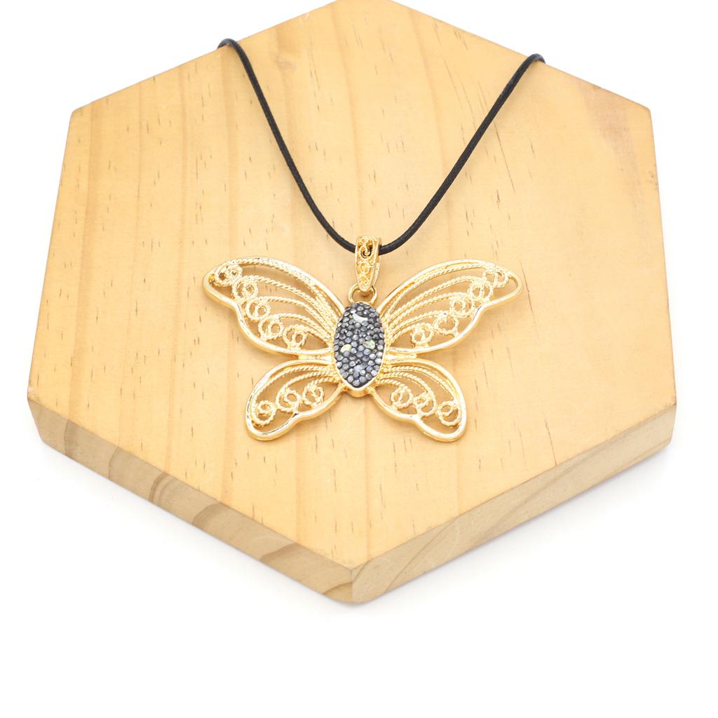 New Style Necklace Natural Stone Sticking Diamond Pendant Necklace Charms For Women Romantic Birthday Gift