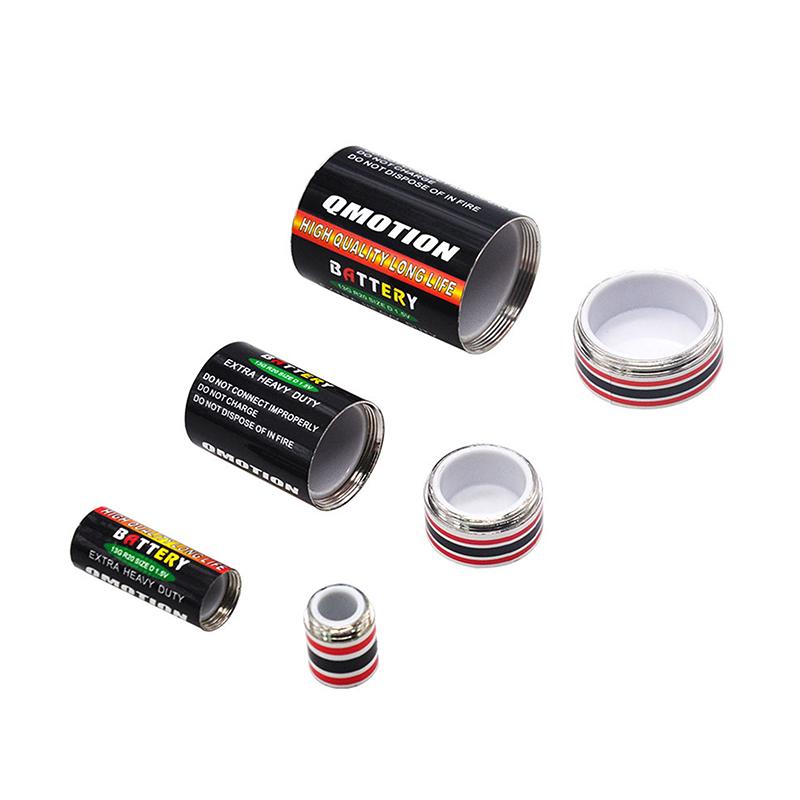 Small Battery Secret Stash Box Diversion Safe Pill Box Hidden Money Coins Container Case Storage Box Creative Storage Box