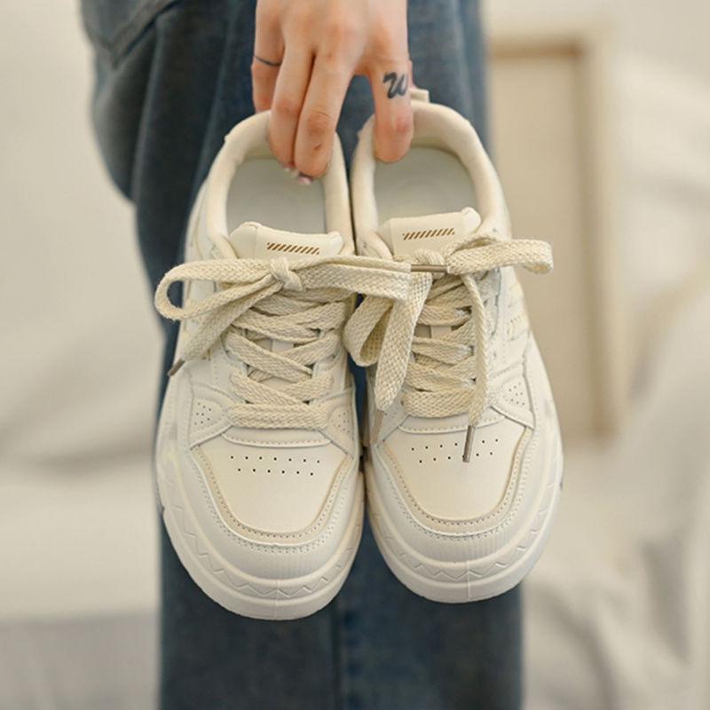 Internet celebrity platform white shoes women's tide 2025 spring and autumn new board shoes versatile casual sports shoes